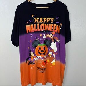 Disney Happy Halloween Disneyland Resort Parks 2021 Mickey Mouse Shirt Men US XL